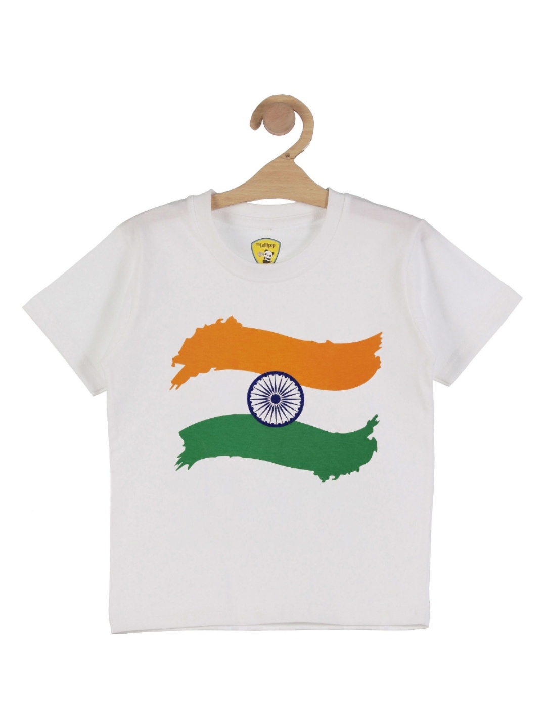 

Lil Lollipop Unisex Kids Graphic Printed Round Neck Pure Cotton T-Shirt, White