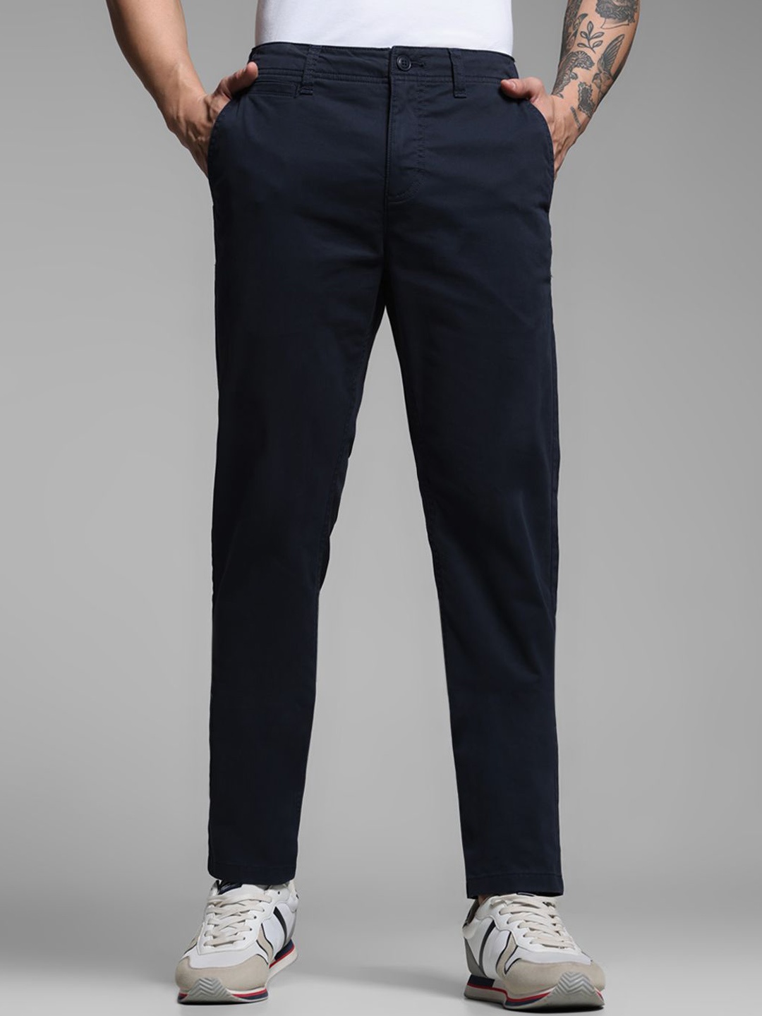 

Jack & Jones Men Trousers, Navy blue