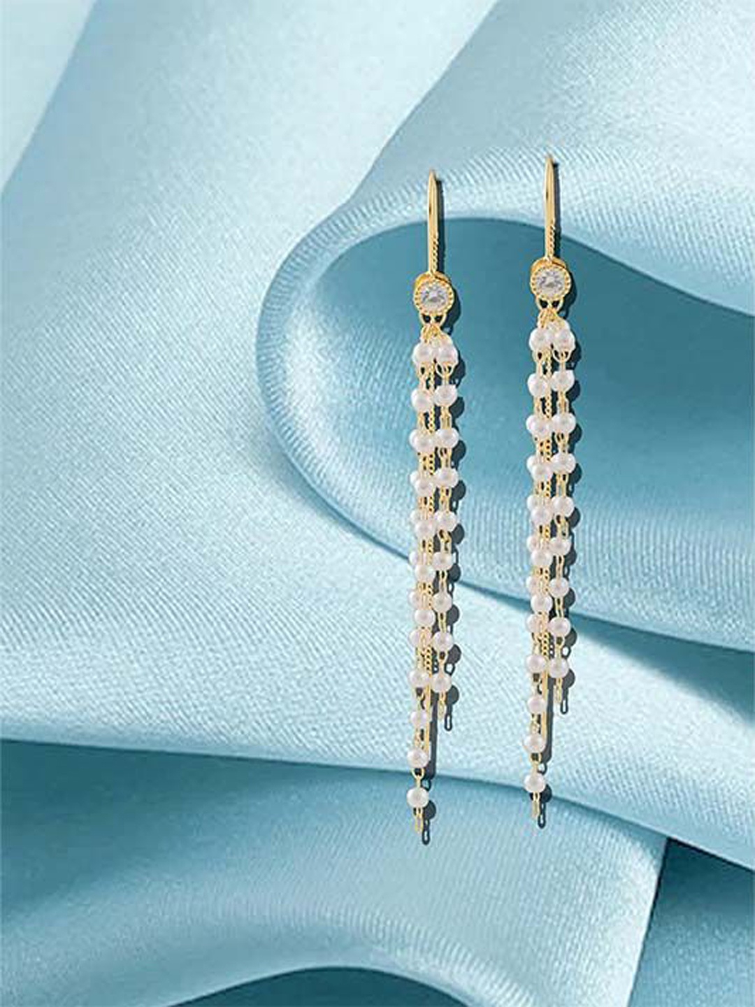 

Lulala Contemporary Hoop Earrings, White