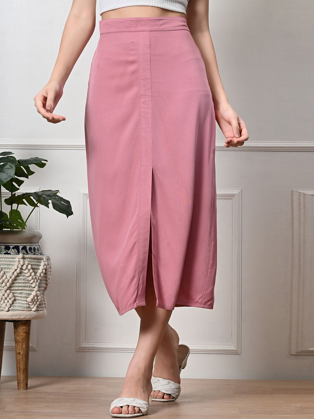 

PANDORNA Straight Midi Skirts, Pink