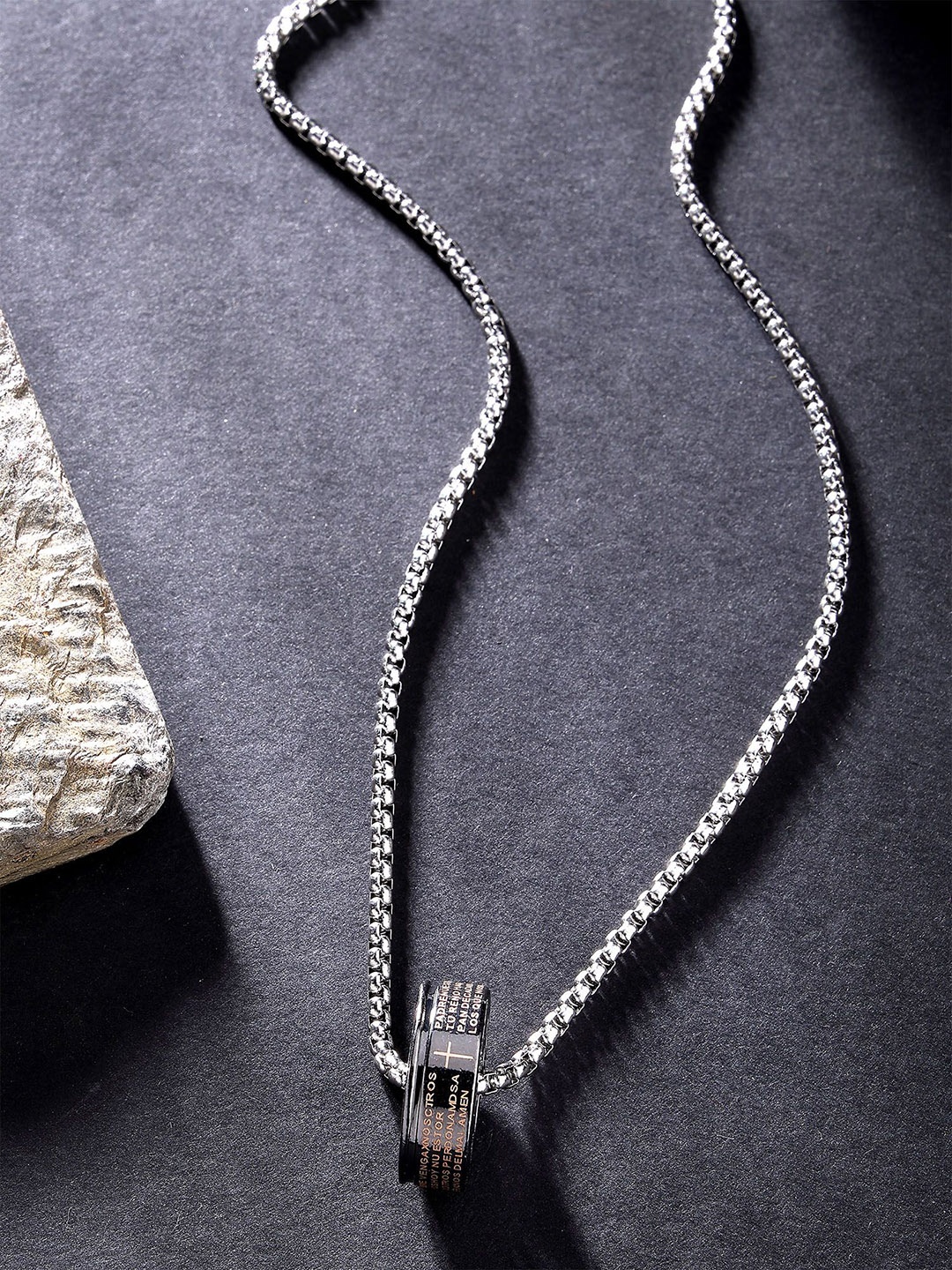 

Bohey by KARATCART Silver-Plated Quirky Pendants with Chains