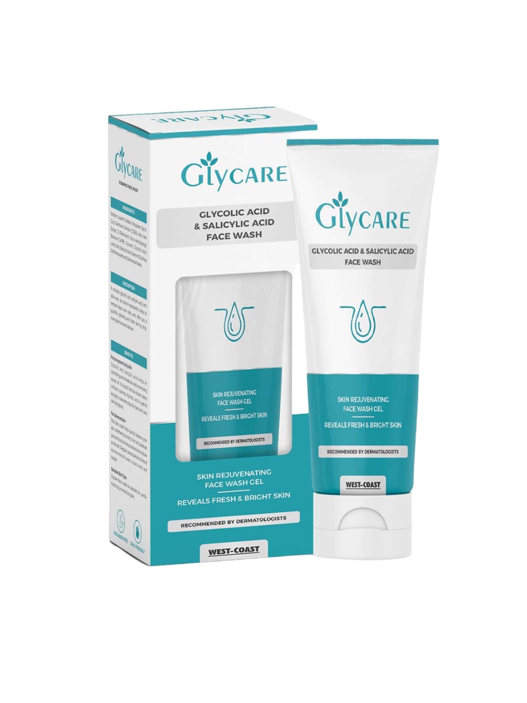 

WestCoast Glycare Glycolic Acid & Salicylic Acid Face Wash - 100ml, White