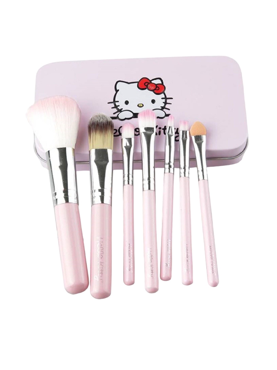 

Yoana Set Of 7 Hello Kitty Makeup Brushes, Pink