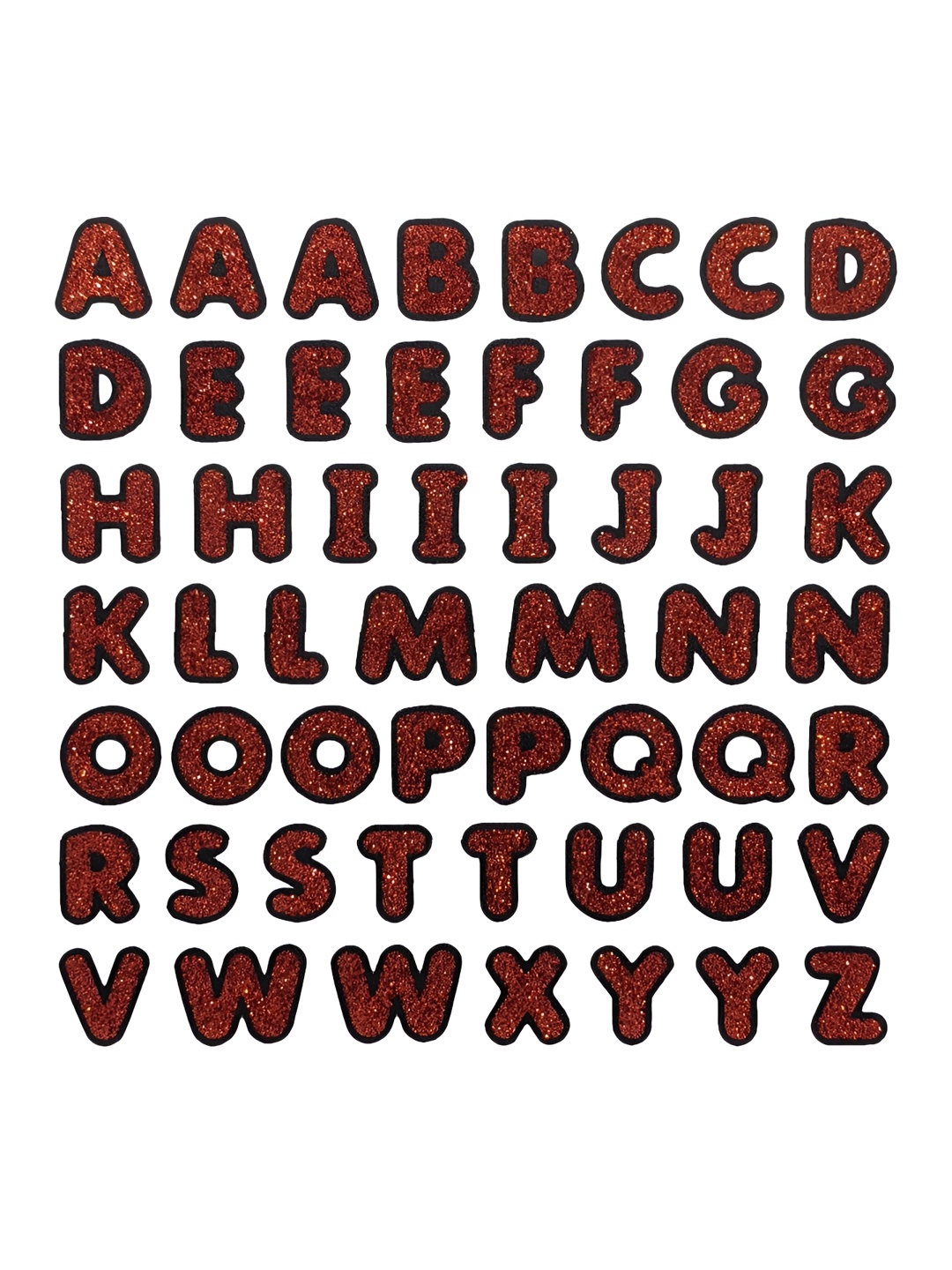 

Comet Busters Orange Self-Adhesive Uppercase Glitter Alphabet Stickers