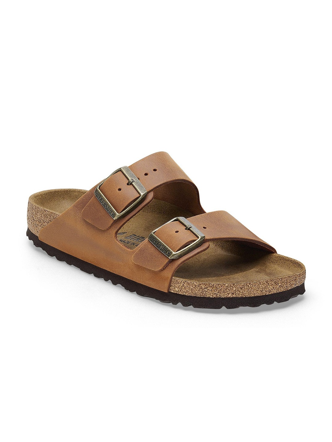 

Birkenstock Regular Width Leather Comfort Sandals, Brown