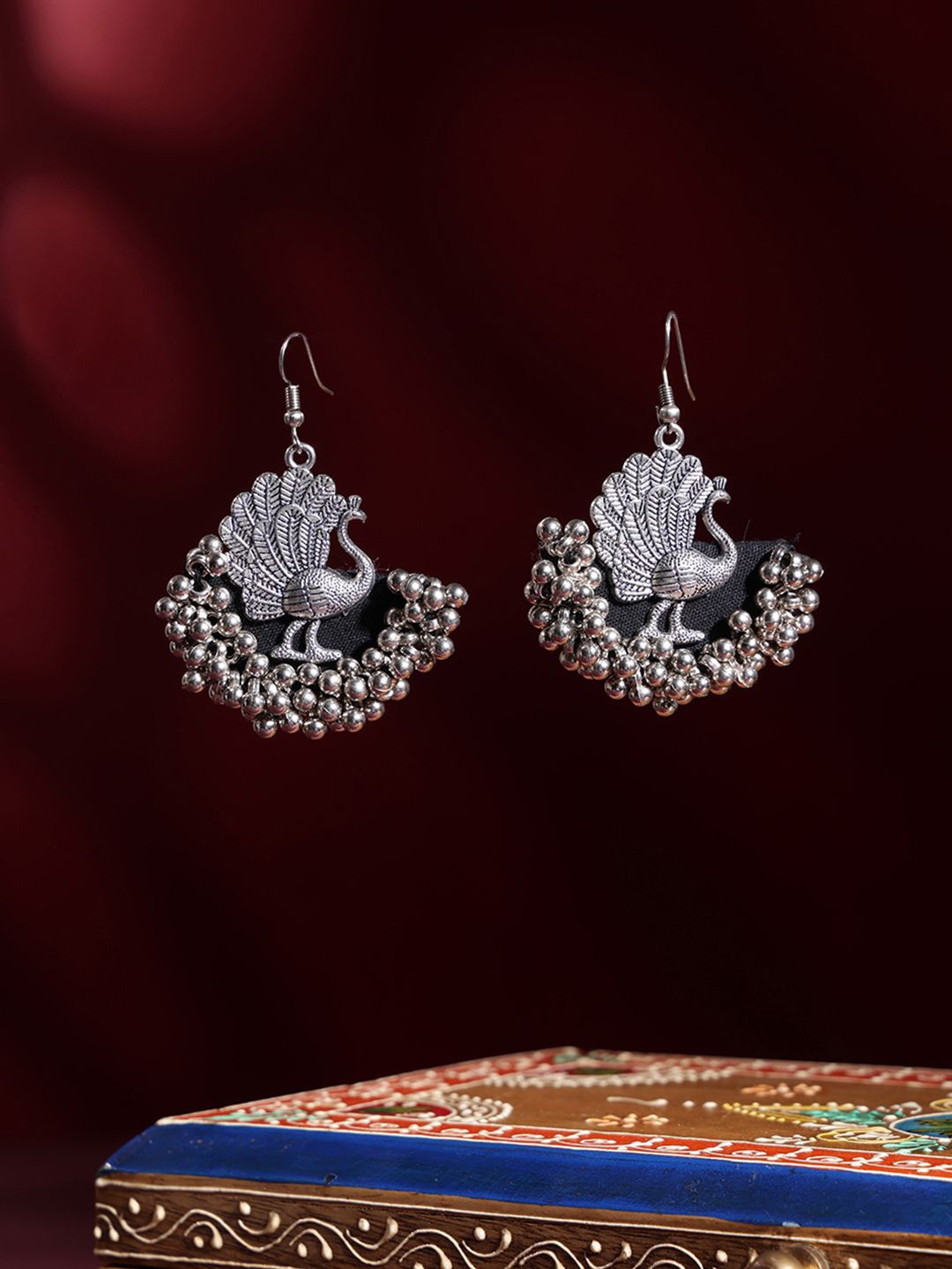 

PANASH Contemporary Drop Earrings, Silver