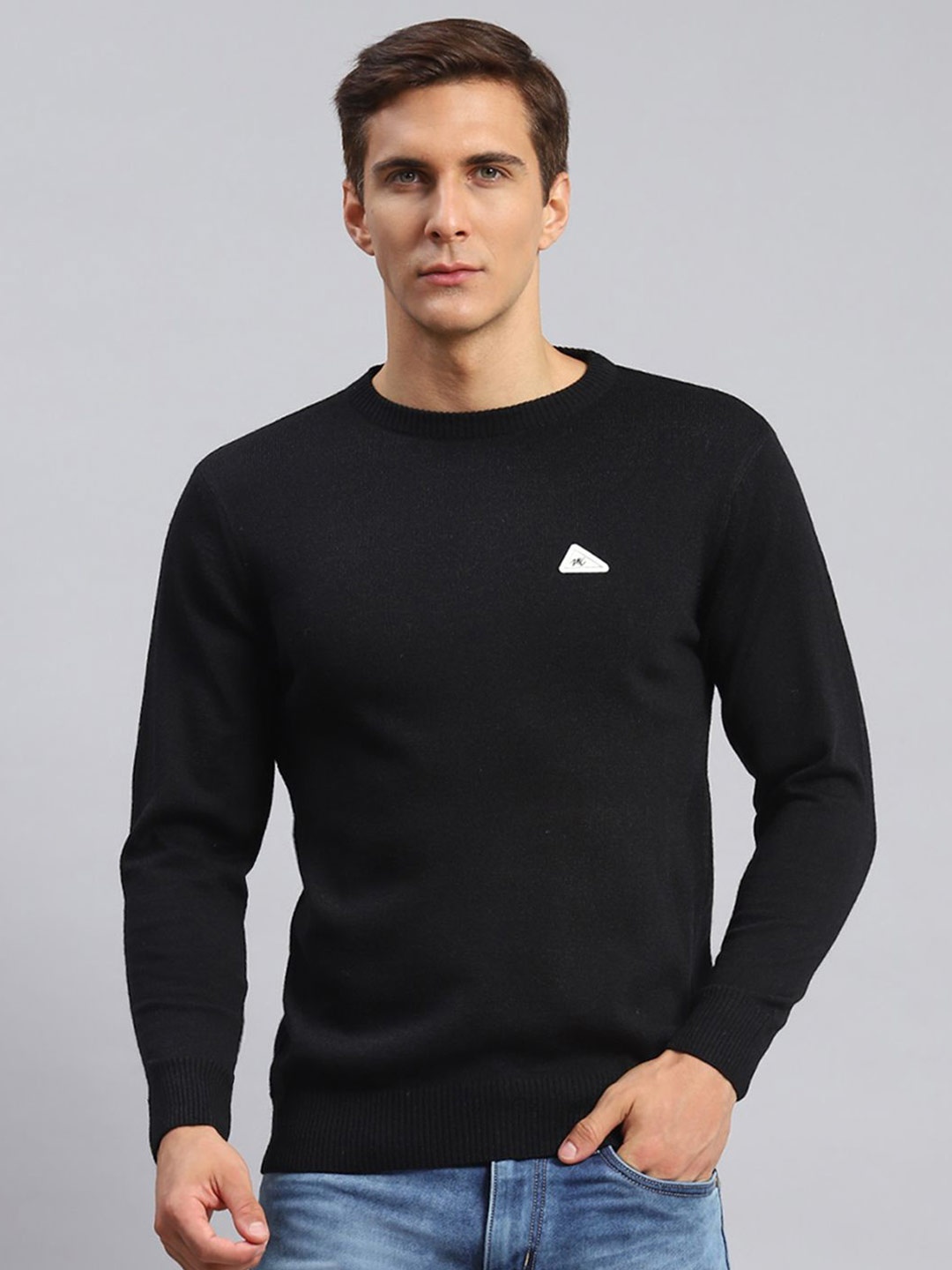 

Monte Carlo Men Woollen Pullover, Black