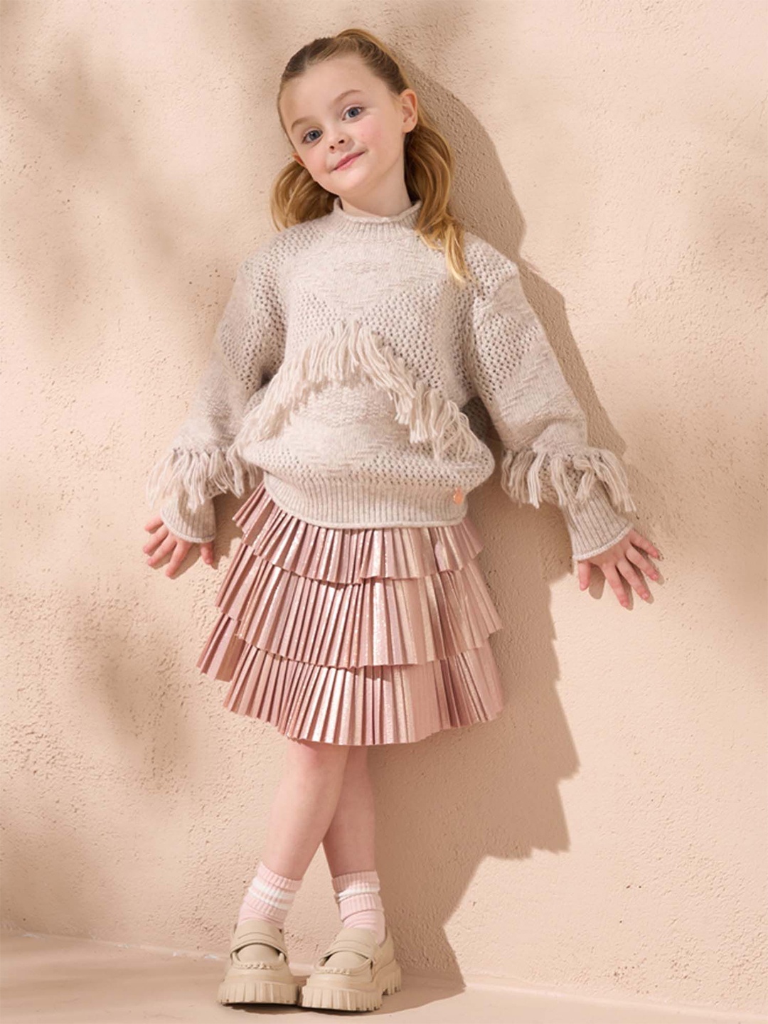 

Angel & Rocket Girls Pullover, Beige