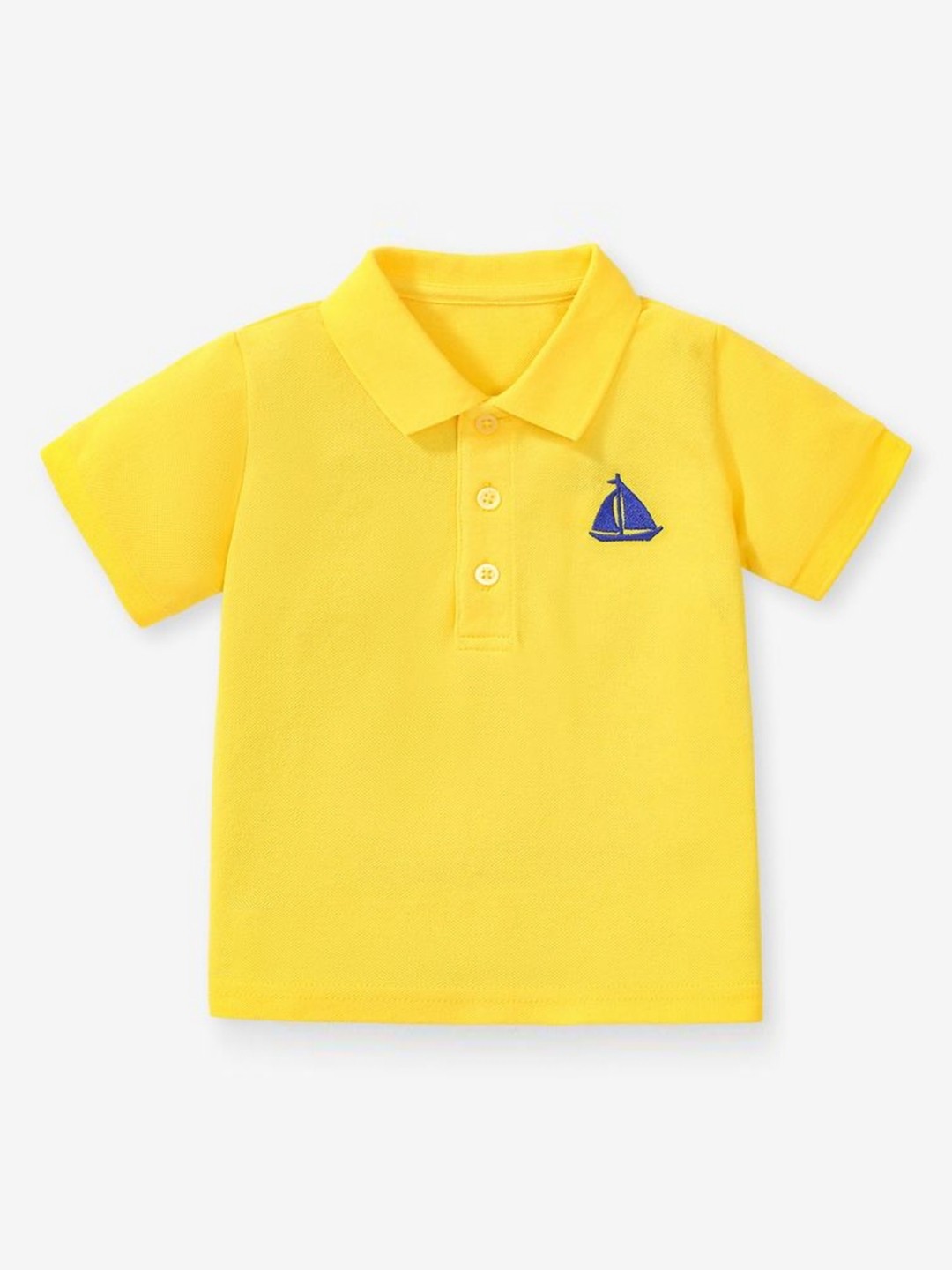 

StyleCast Boys Polo Collar Applique T-shirt, Yellow