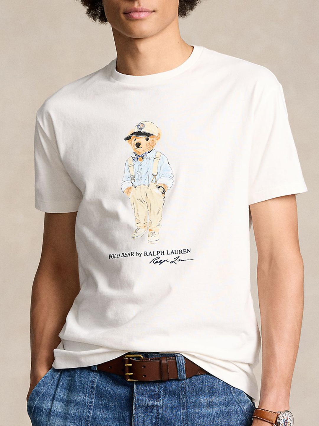 

Polo Ralph Lauren Men Graphic Printed T-Shirt, White