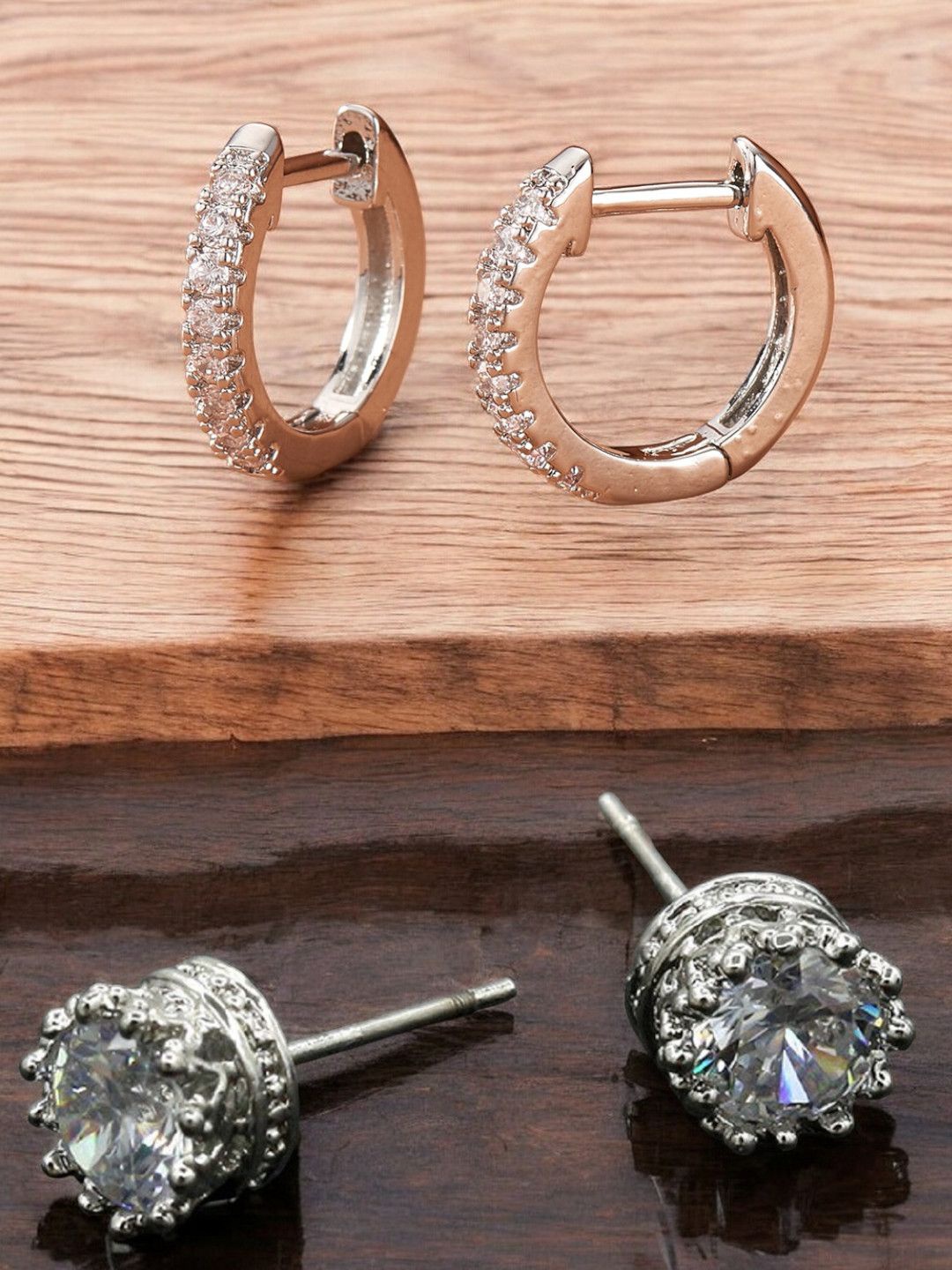 

fabula Contemporary Hoop Earrings, Silver
