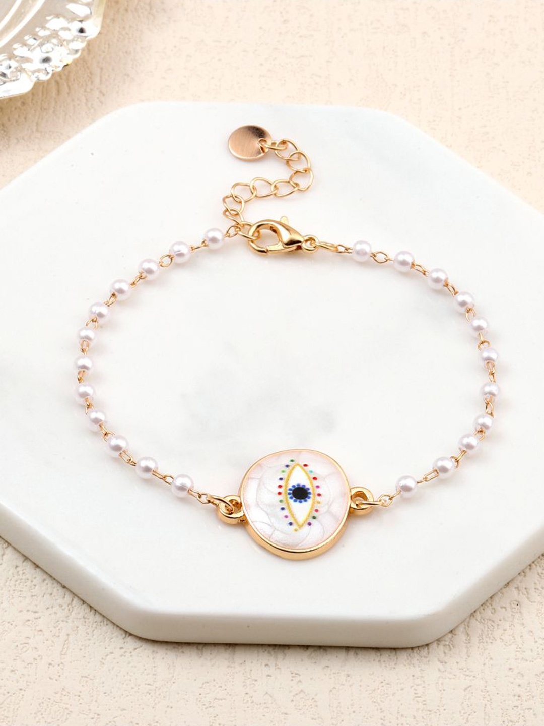 

SALTY Guardian Evil Eye Wrist Bracelet for Women, Gold