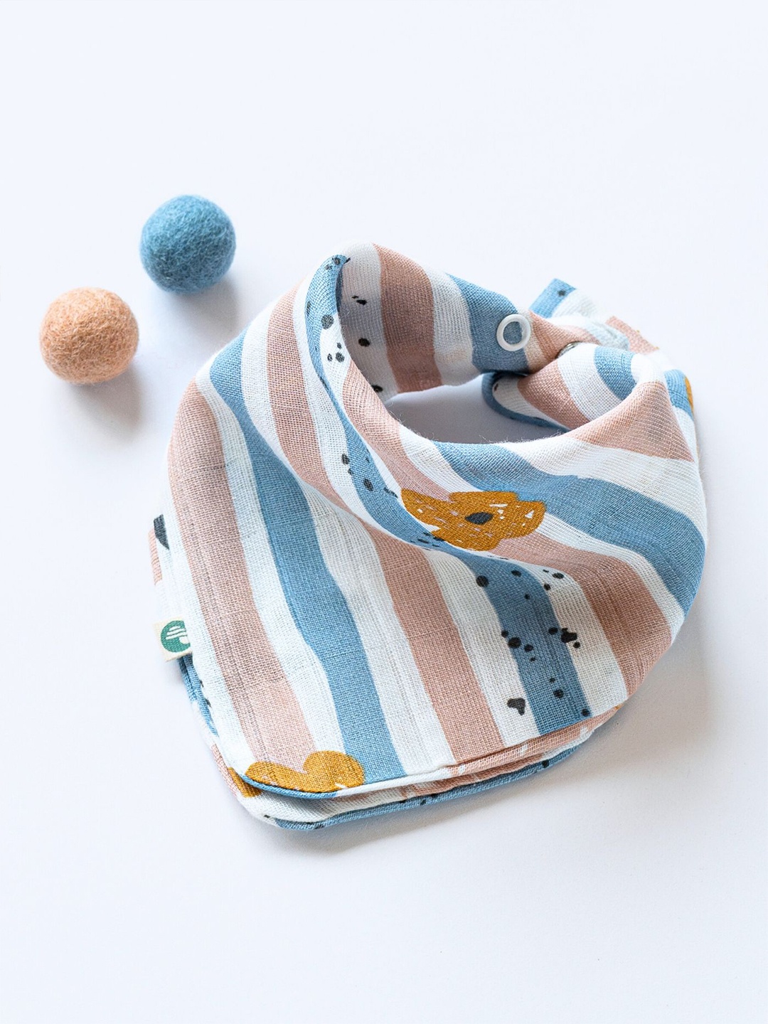 

cocoon care Infants Printed Bibs, White