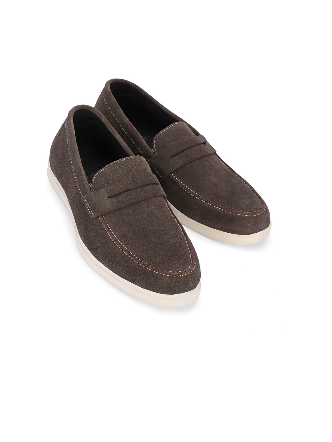 

Harrykson London Men Colourblocked Suede Loafers, Brown