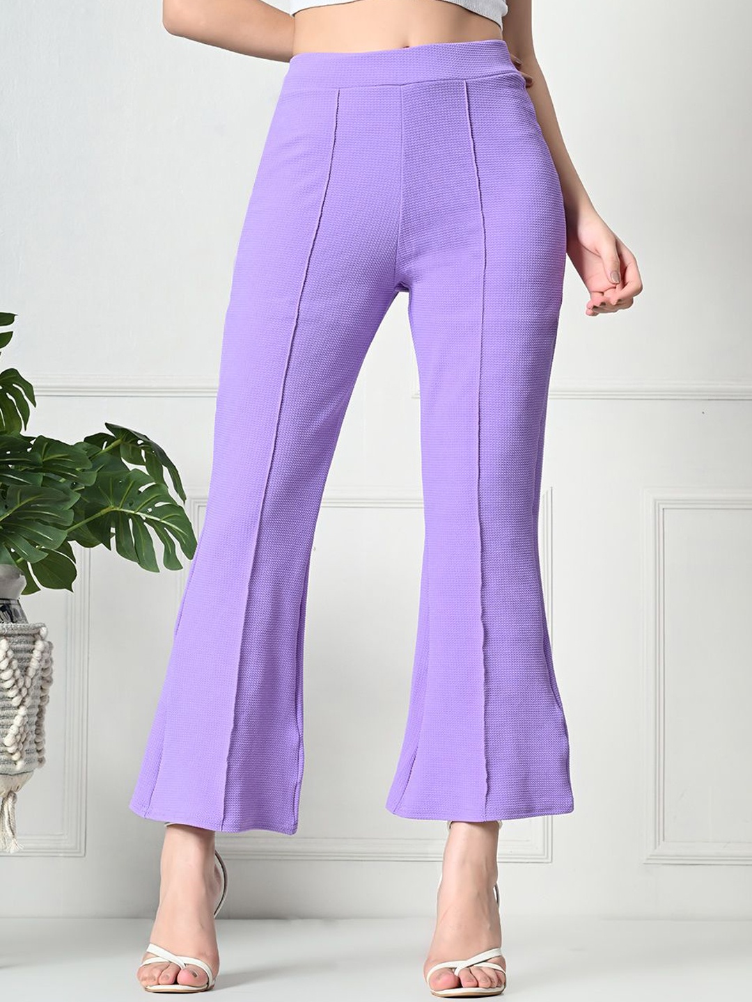 

Gladly Women Relaxed High-Rise Pleated Trousers, Lavender