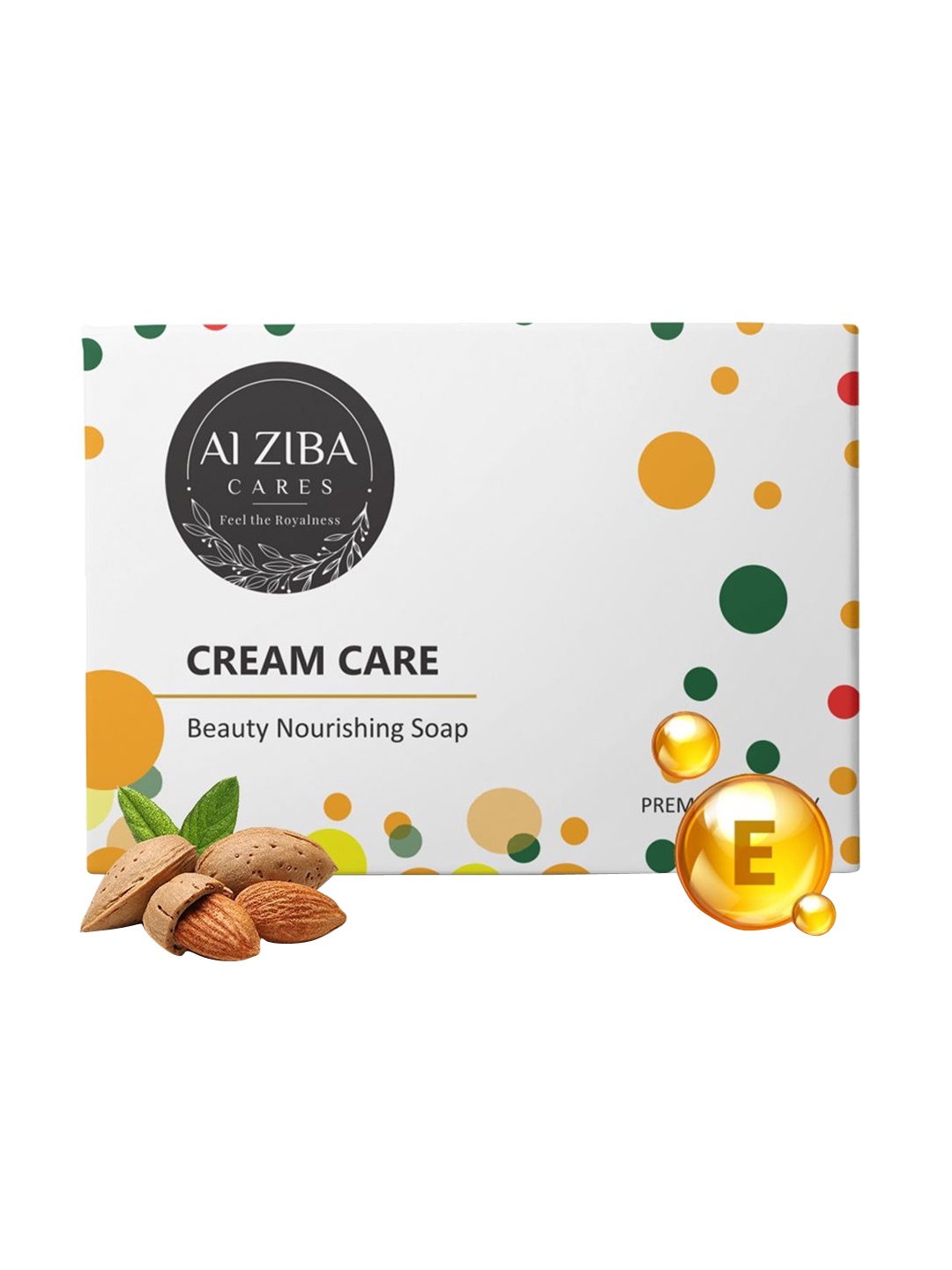 

ALZIBA CARES Cream Care Beauty Nourishing Bathing Soap Bar -100gm, Off white