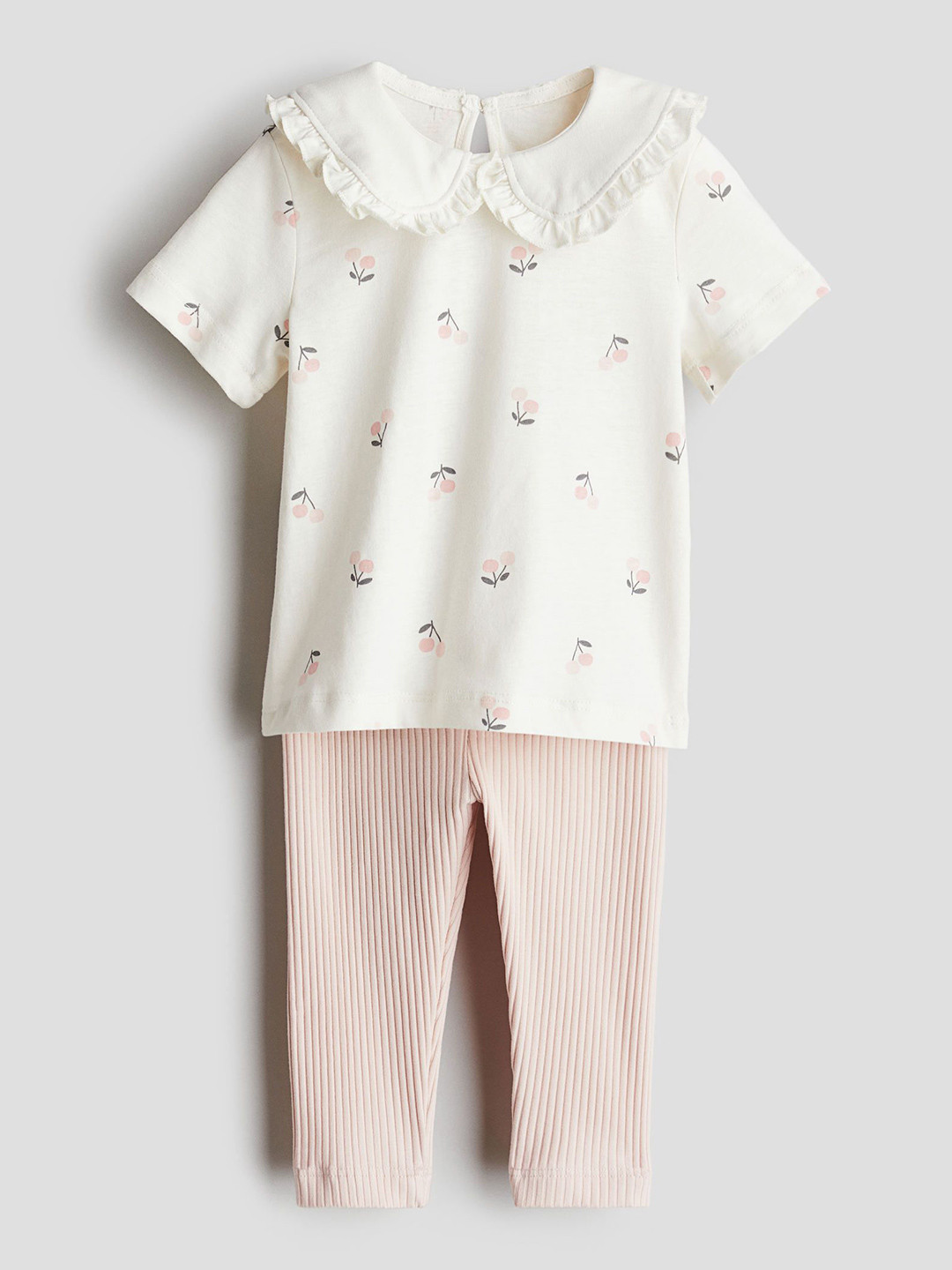

H&M 2-Piece Top And Legging Set, Pink