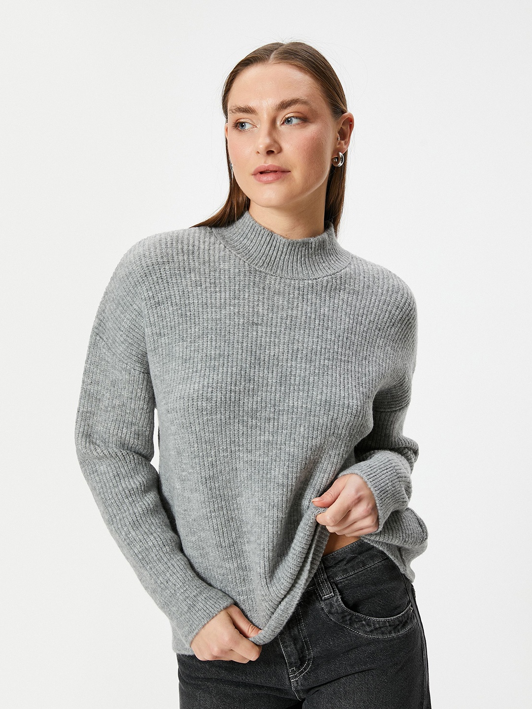 

Koton Women Pullover, Grey
