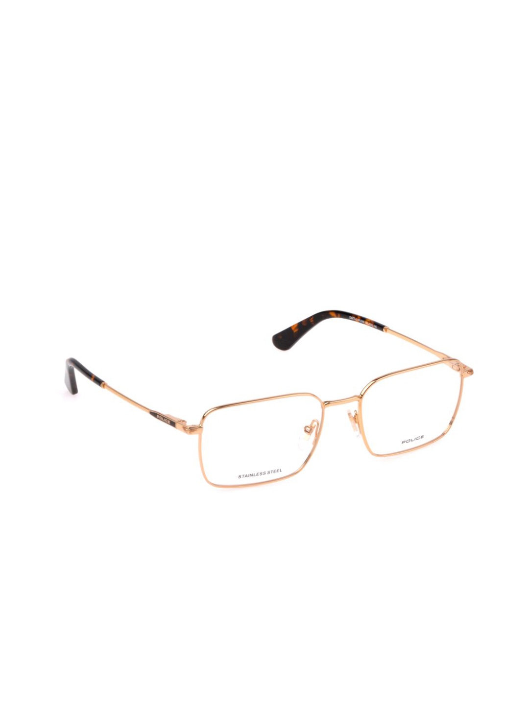 

Police Men Full Rim Square Frames, Gold