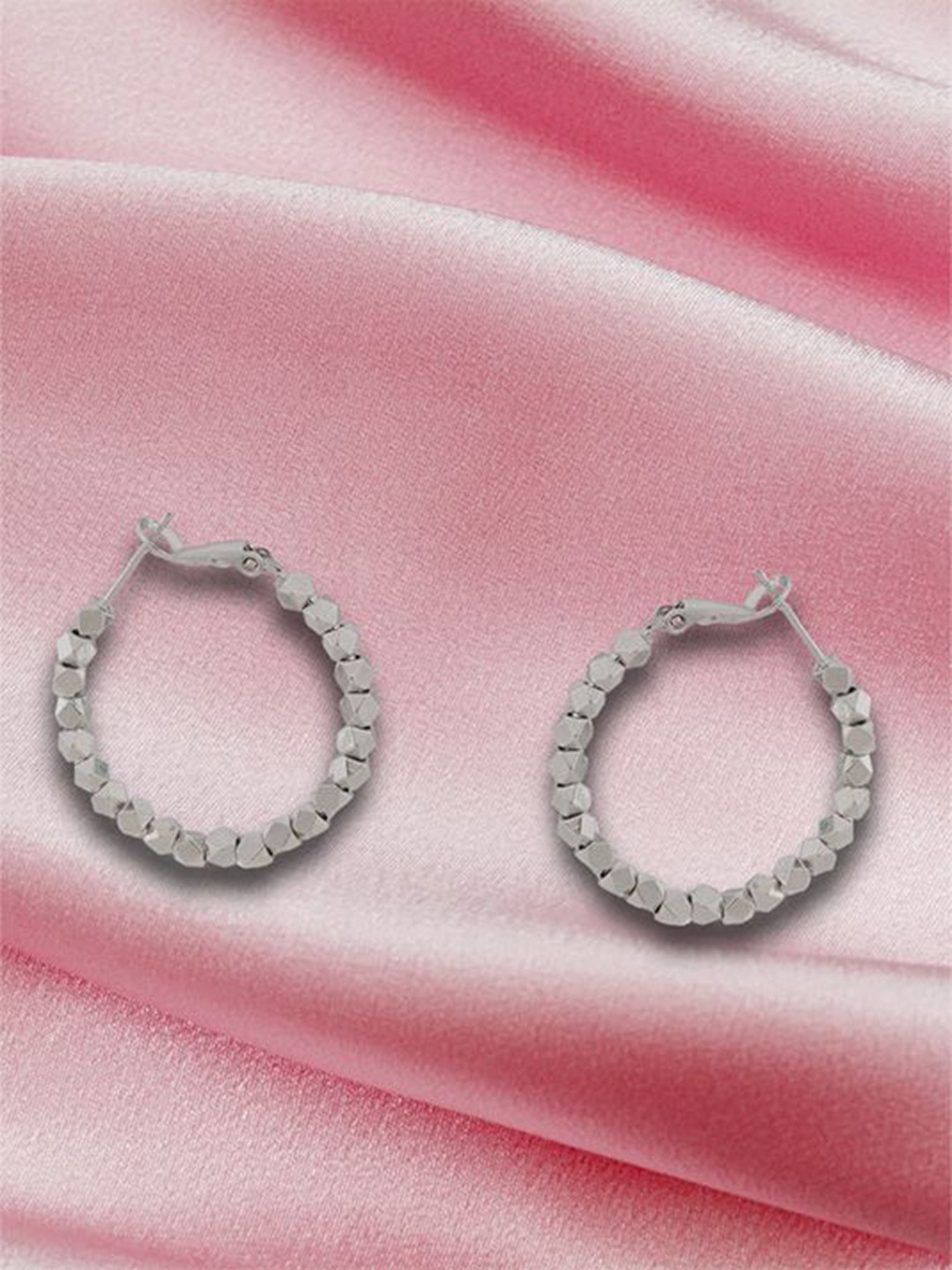 

Lulala Contemporary Hoop Earrings, Silver