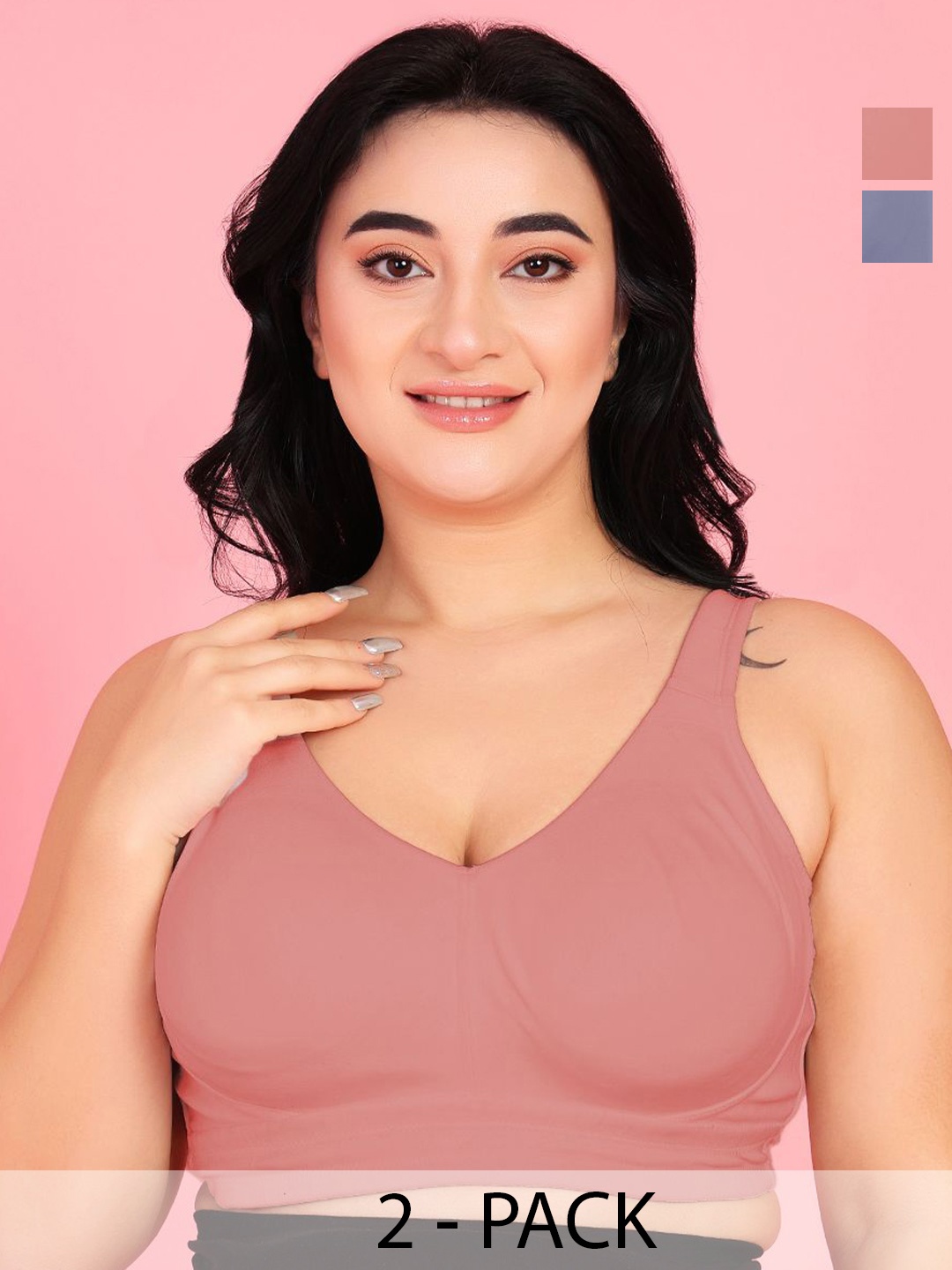 

Curvy Love Bra Full Coverage, Peach