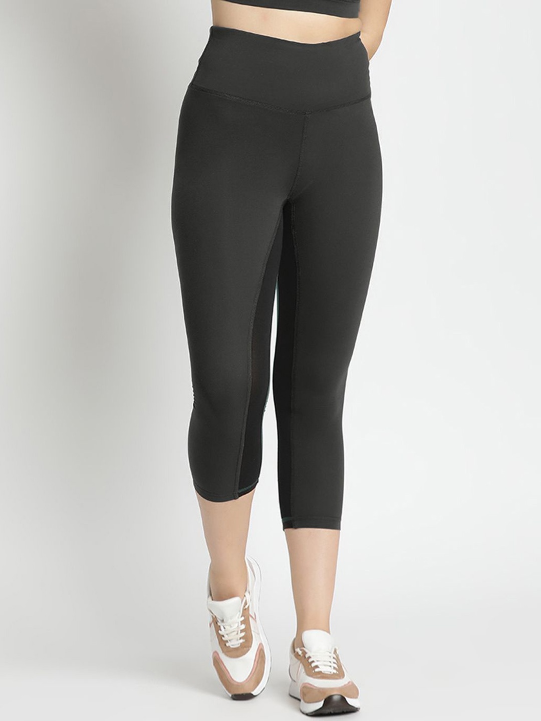 

Wearjukebox High-Rise Training or Gym Tights, Charcoal