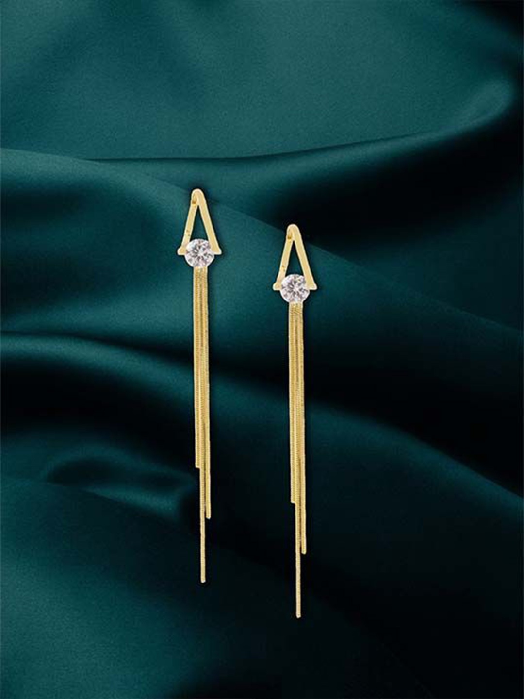 

Lulala Contemporary Drop Earrings, Gold