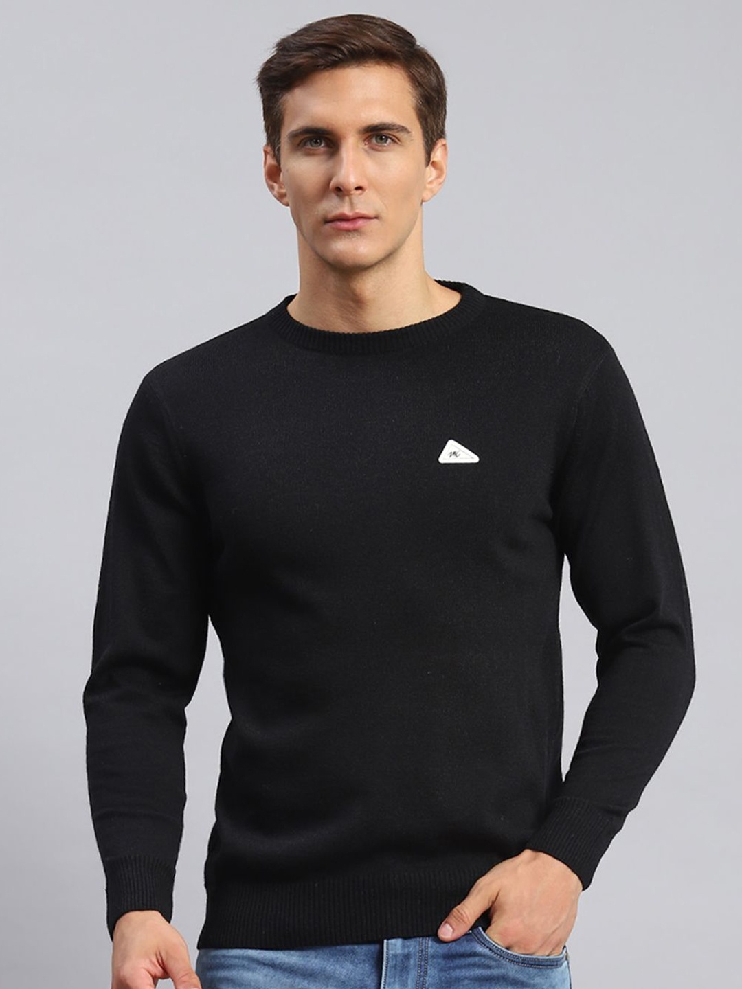 

Monte Carlo Men Woollen Pullover, Black