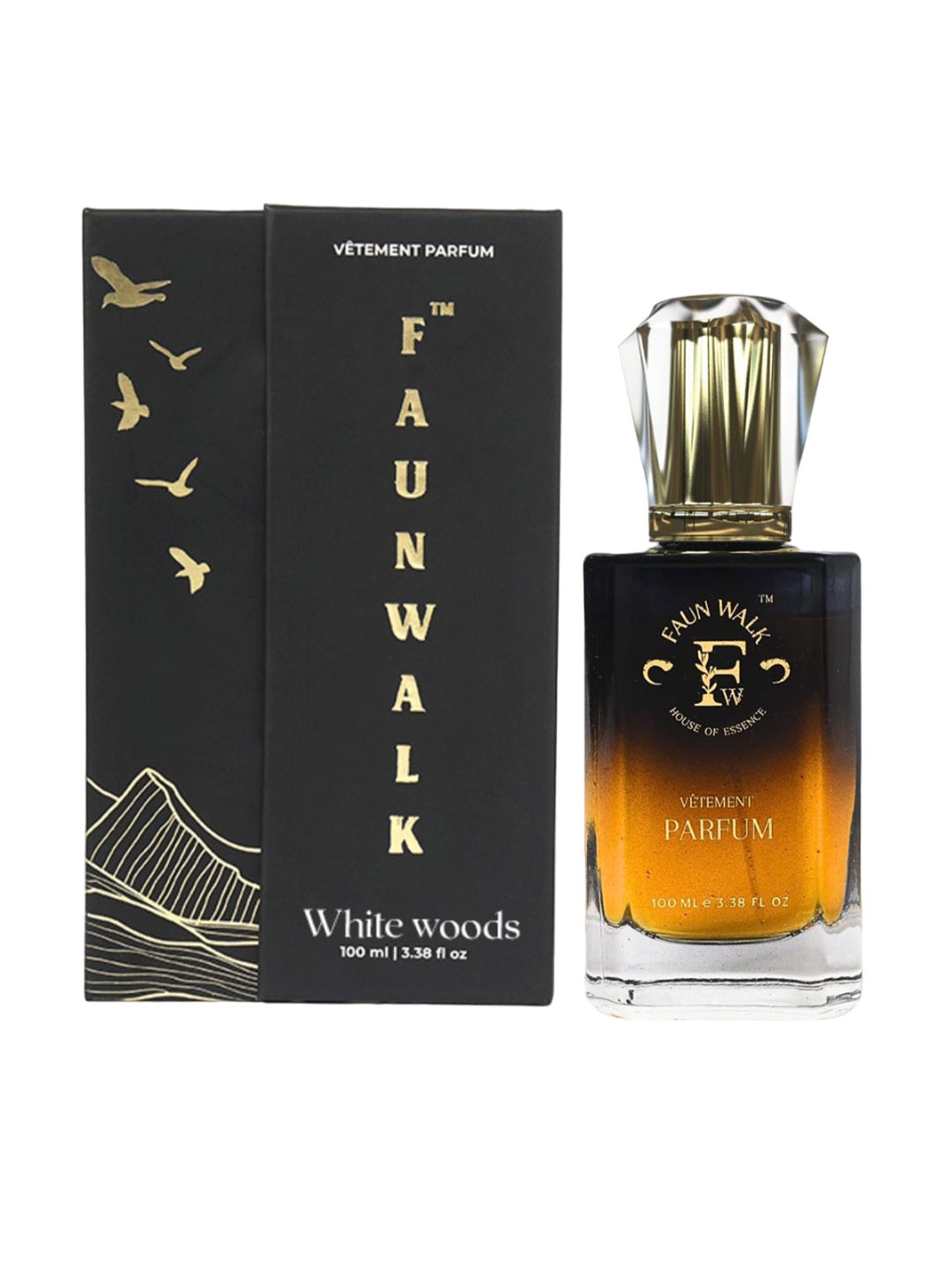 

FAUN WALK Women White Woods Long Lasting Perfume - 100ml, Black