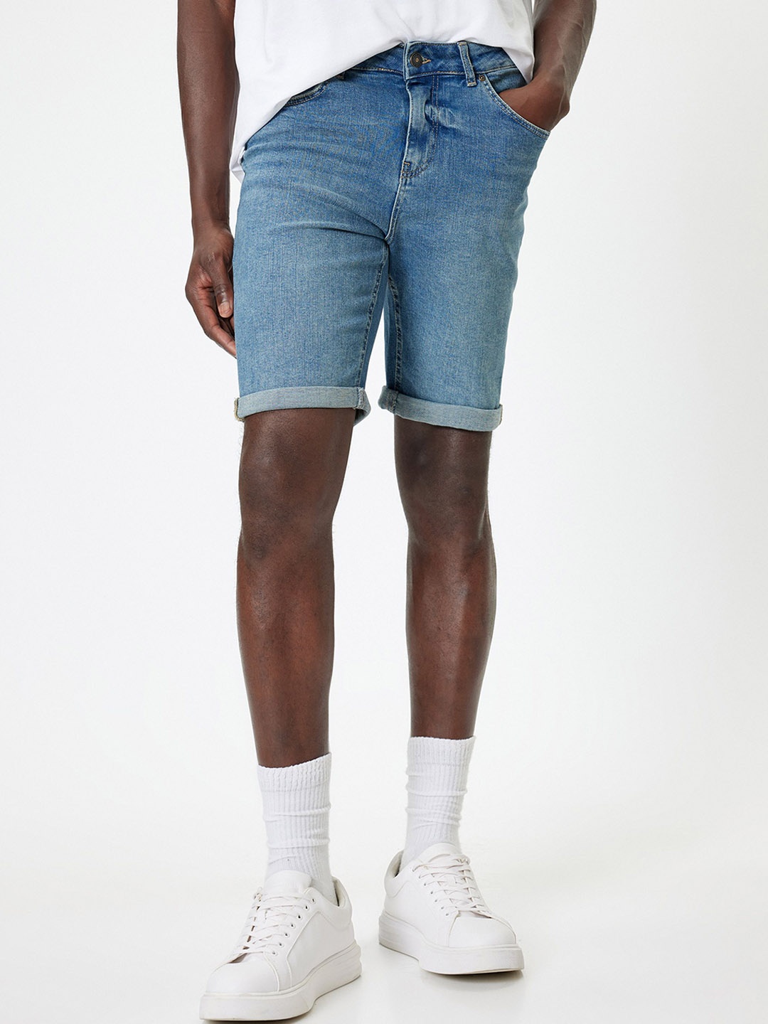 

Koton Men Denim Shorts, Blue