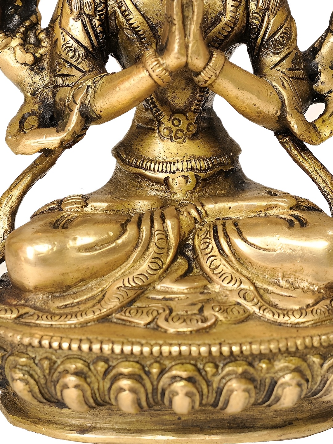 

Exotic India Gold-Toned Textured Religious Idol Showpiece