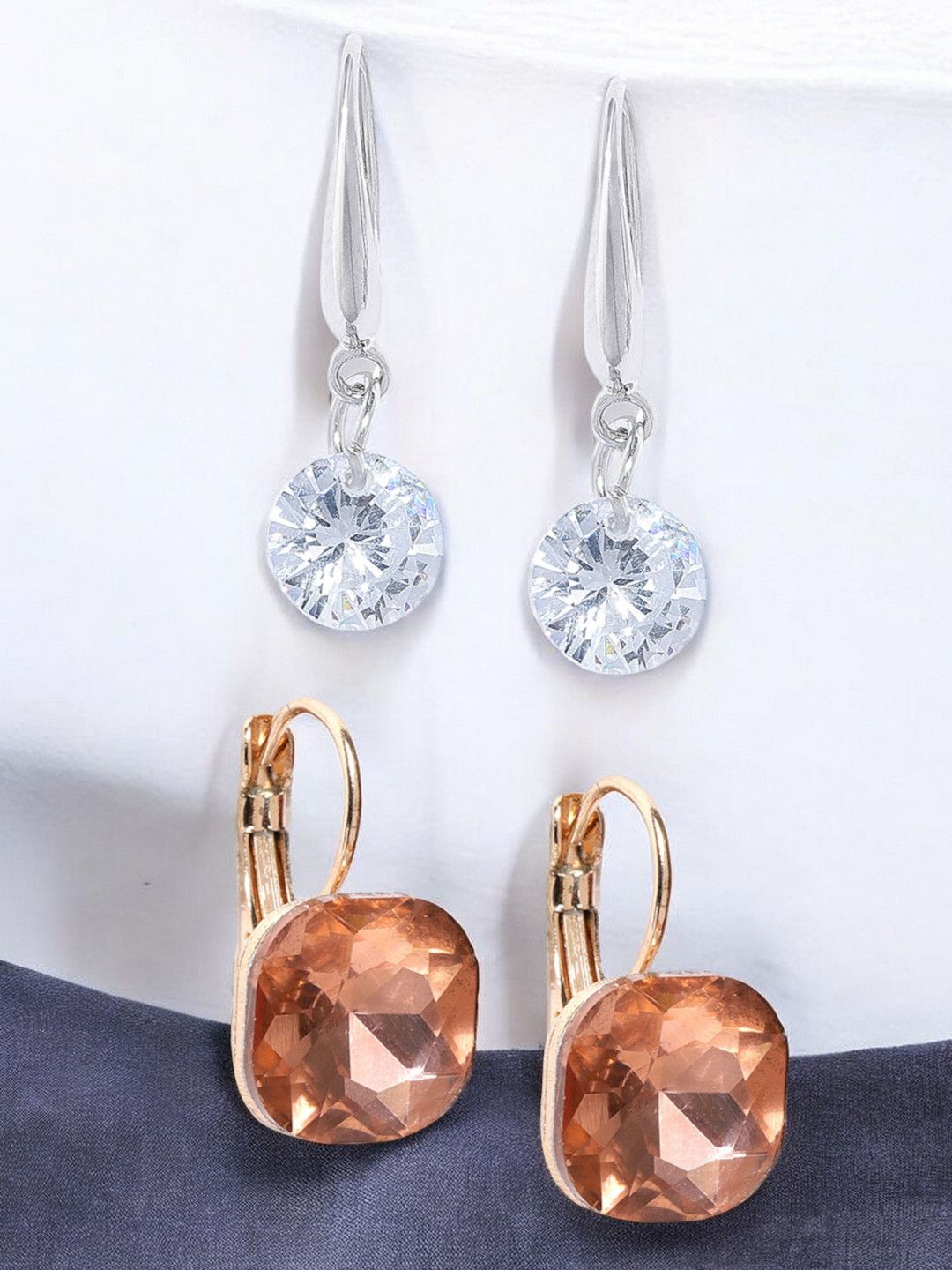 

fabula Contemporary Drop Earrings, Silver