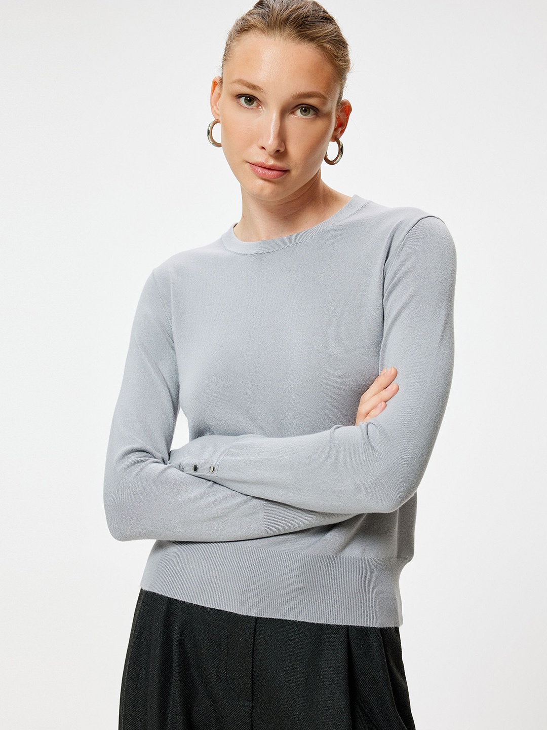 

Koton Women Pullover, Grey