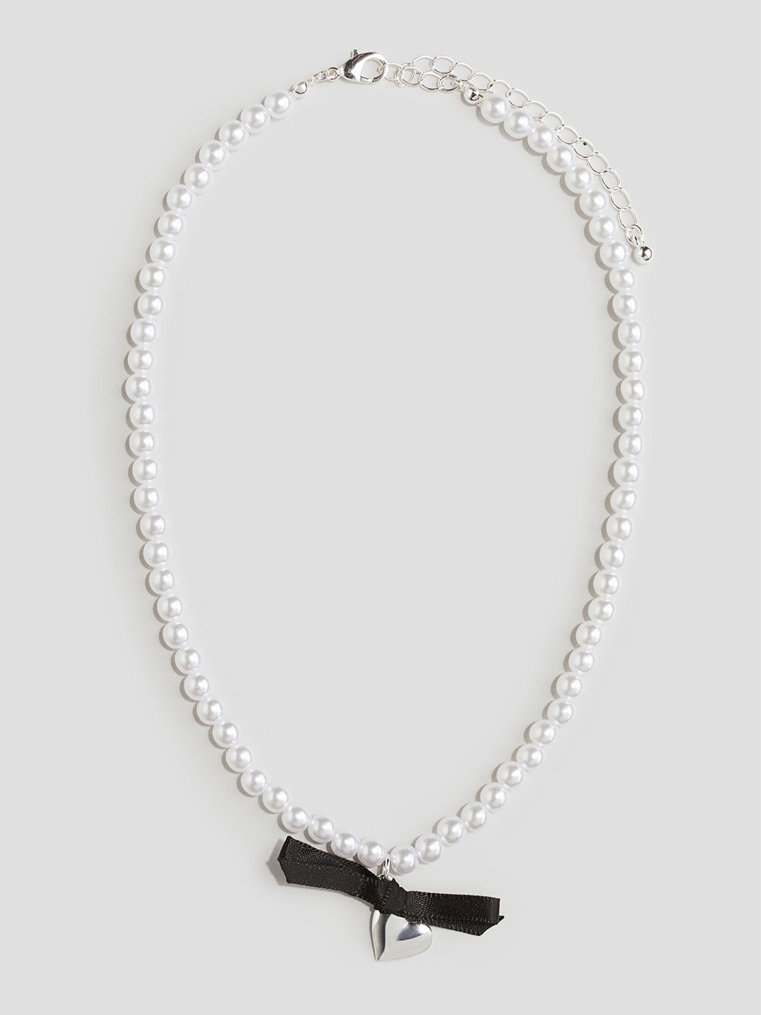 

H&M Beaded Pendant Necklace, White