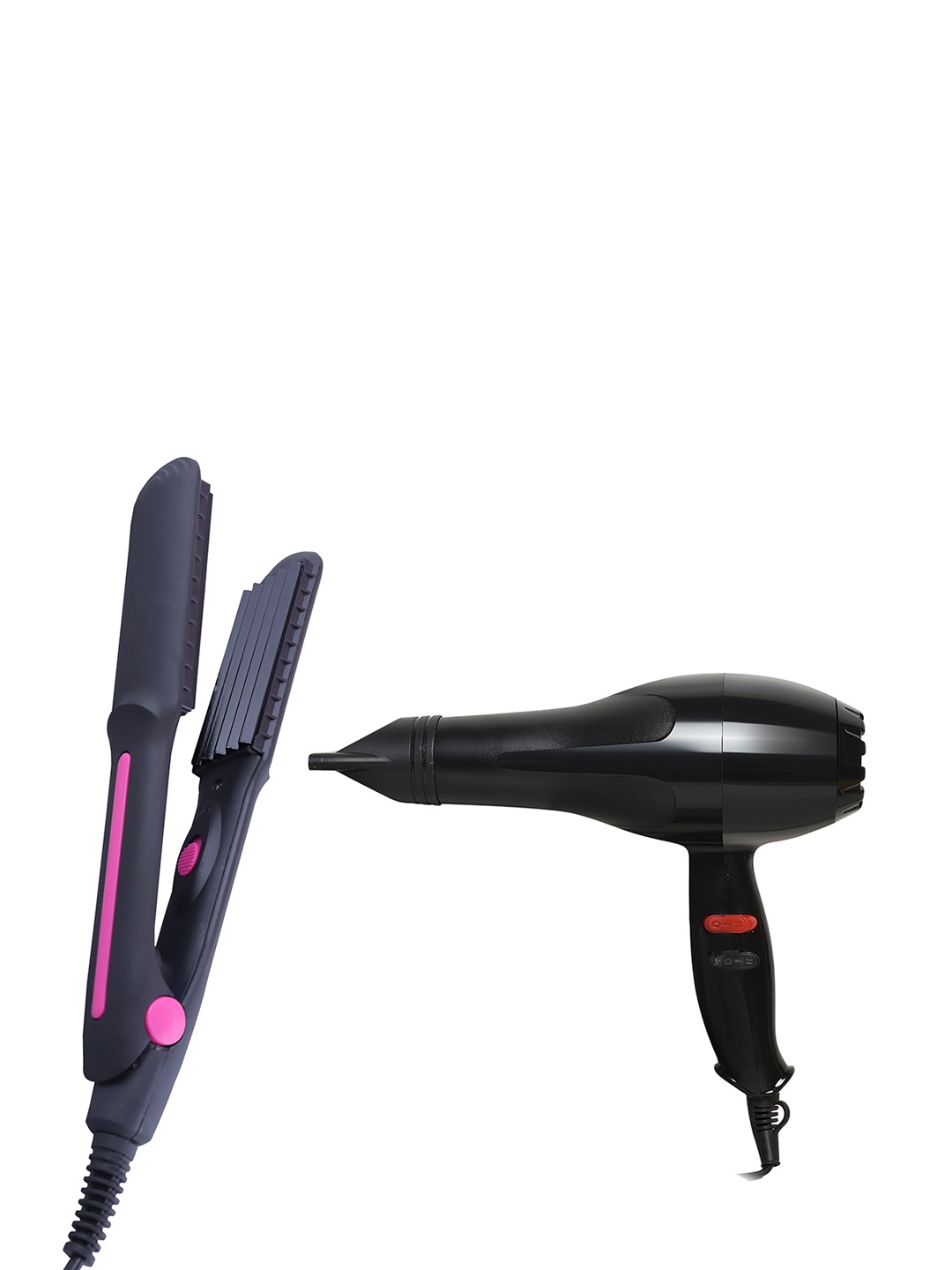 

NIRVANI Set of 2888 Professional Hair Dryer & Crimping Machine, Black