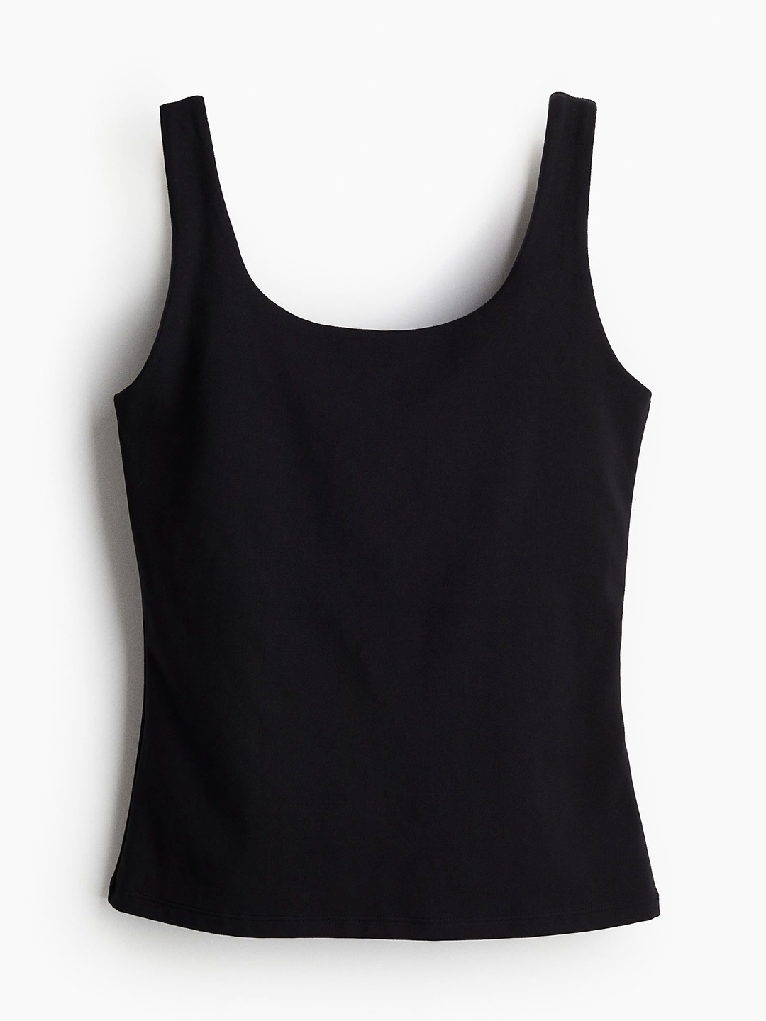 

H&M Round Neck SoftMove Sports Vest Top, Black