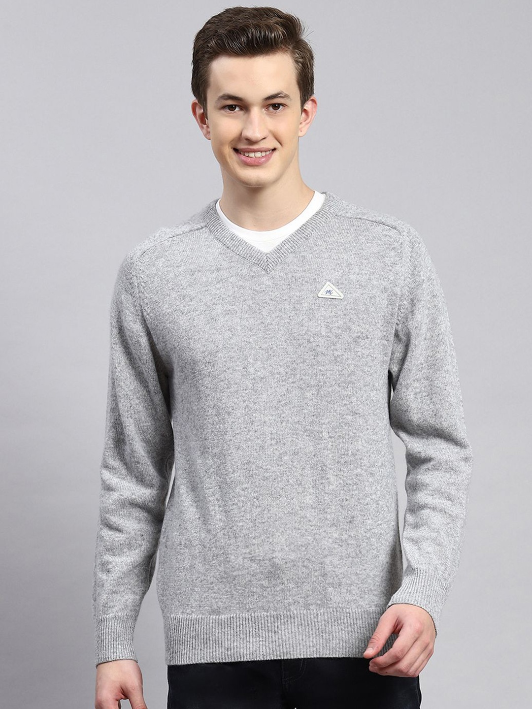 

Monte Carlo Men Woollen Pullover, Grey