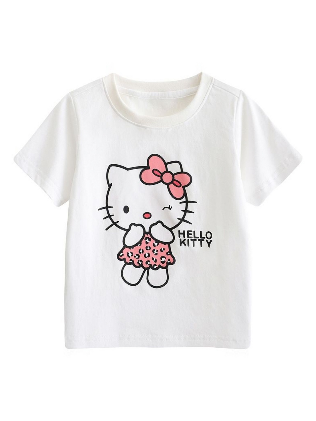 

StyleCast Girls Printed Raw Edge T-shirt, White
