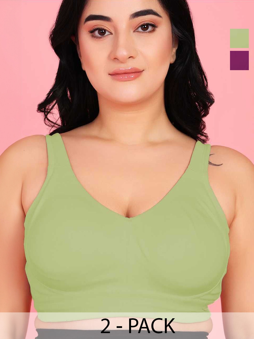 

Curvy Love Bra Full Coverage, Green