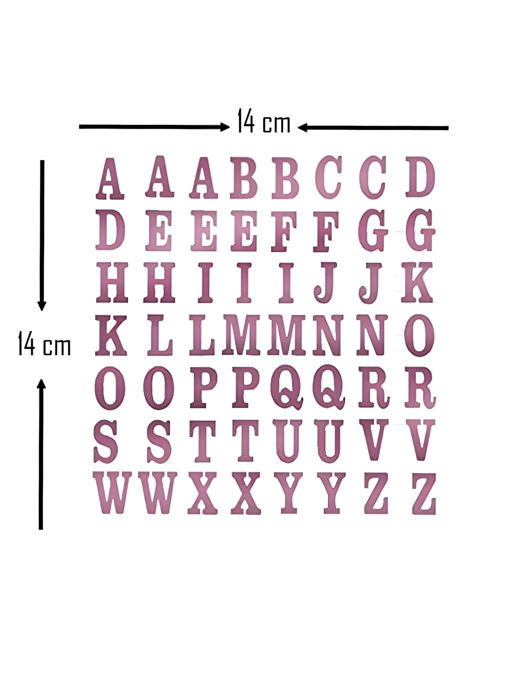 

Comet Busters Pink Self Adhesive Alphabets 3D Stickers