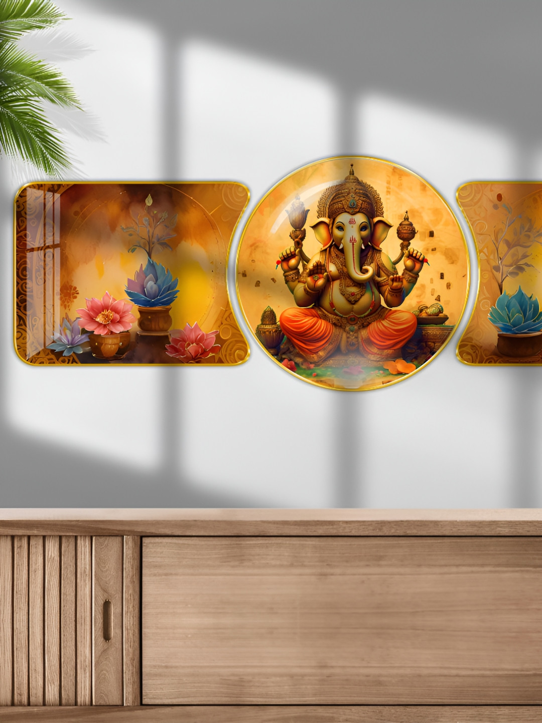 

SAF Brown & Blue 1 Piece Wood Other Wall Paintings