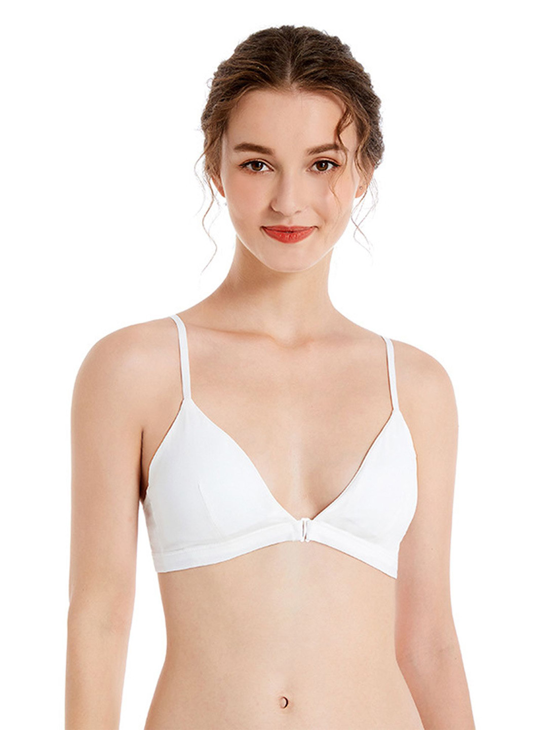 

LULU & SKY Bra Medium Coverage Lightly Padded, White