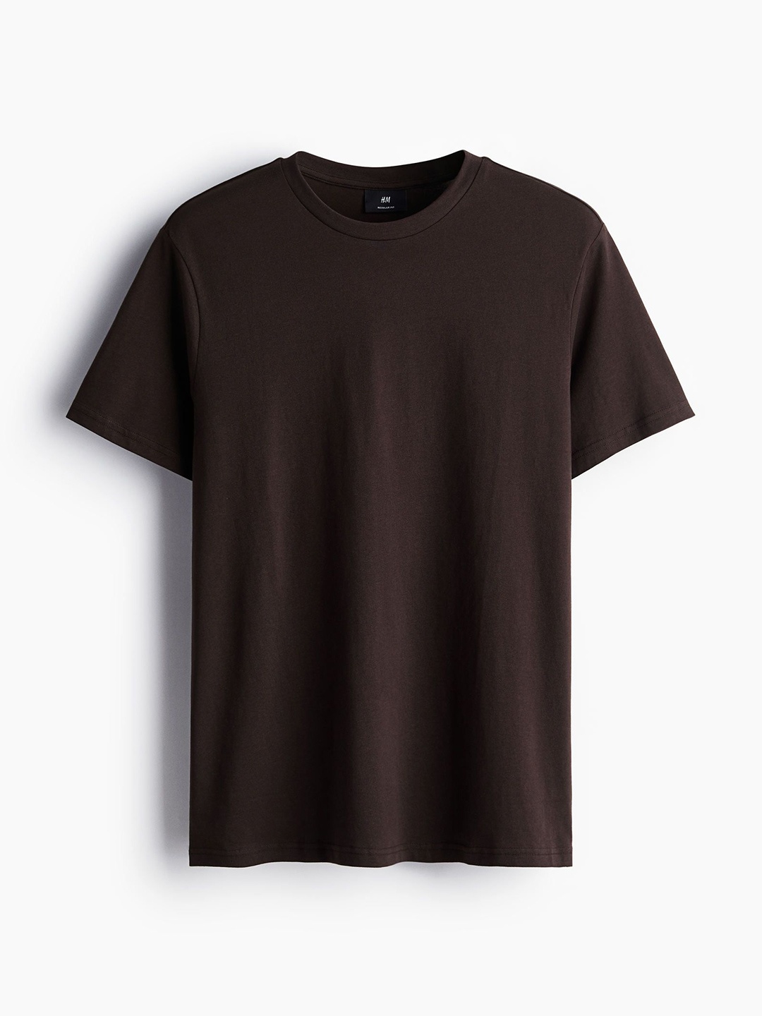 

H&M Men Round Neck Pure Cotton Tshirt, Brown