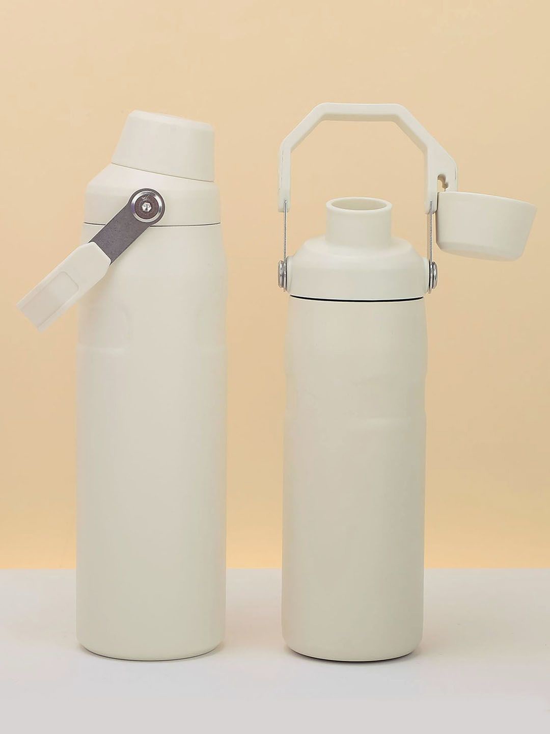 

Little Surprise Box LLP Cream Stainless Steel Single Wall Vacuum Water Water Bottle 700 ml