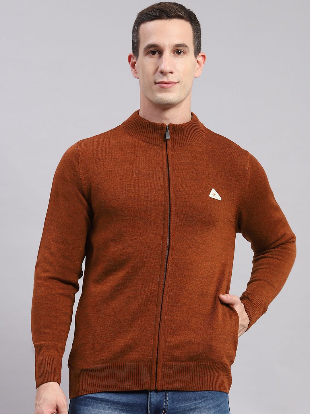 

Monte Carlo Men Woollen Pullover, Rust