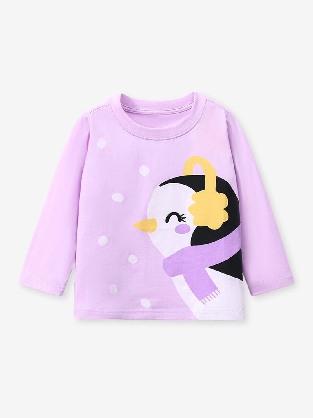 

StyleCast Girls Printed Applique T-shirt, Purple