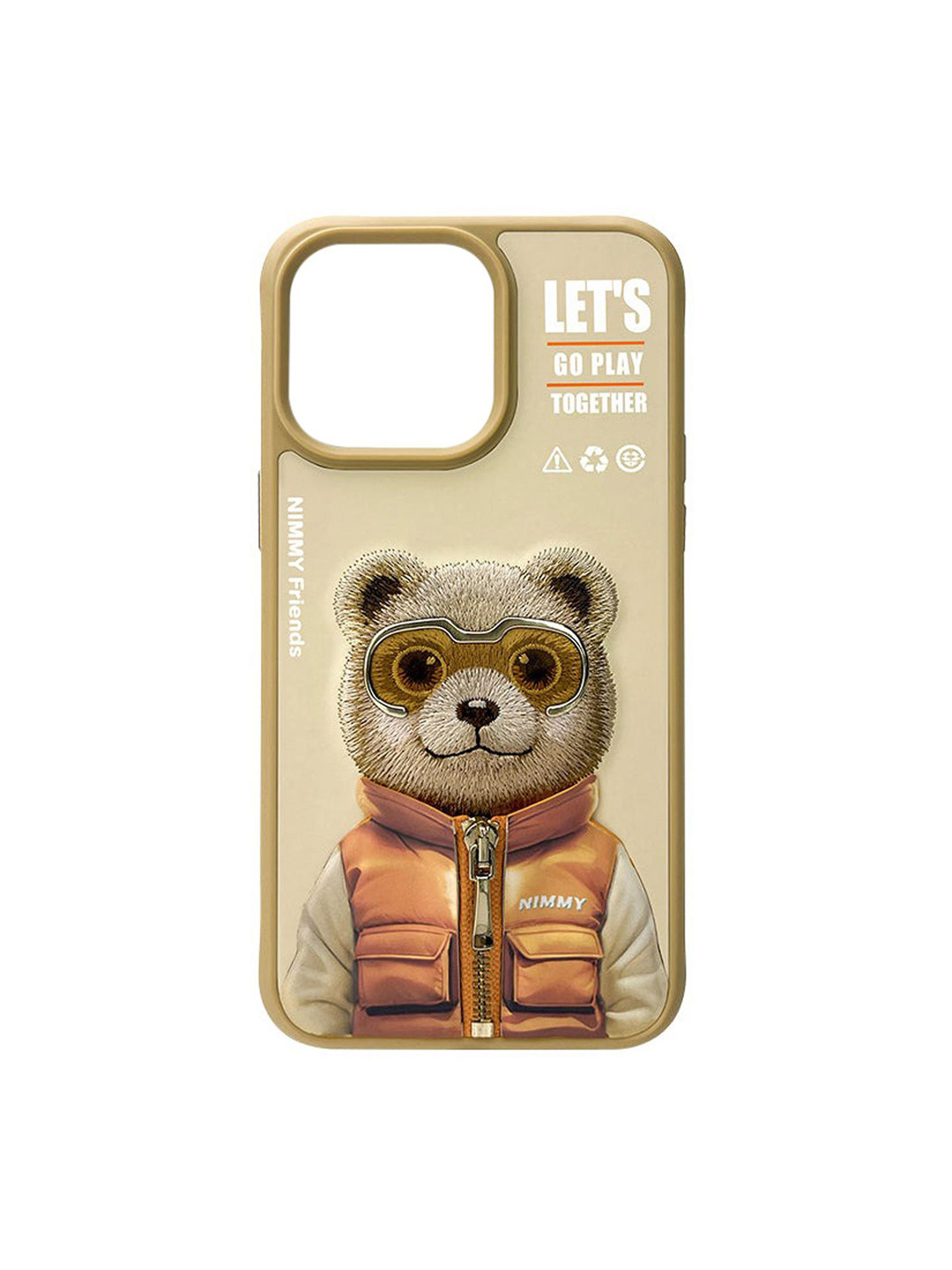 

TREEMODA Conversational Printed iPhone 15 Pro Back Case Mobile Accessories, Beige