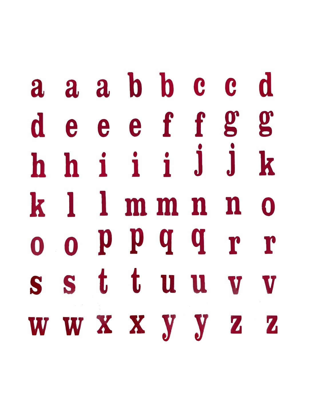 

Comet Busters Red Self Adhesive Alphabet 3D Decals & Stickers