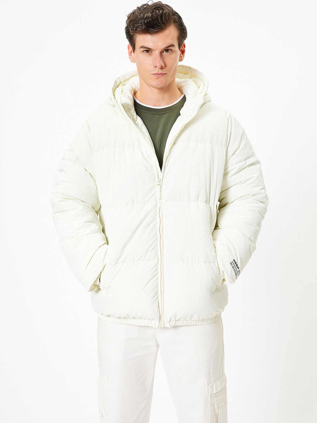 

Koton Men Puffer Jacket, White