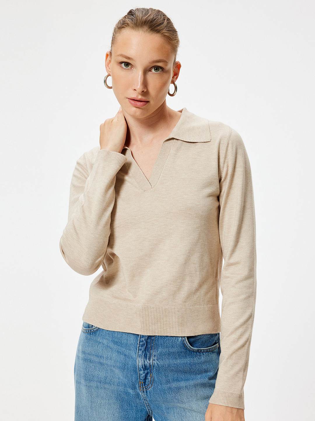 

Koton Women Pullover, Beige